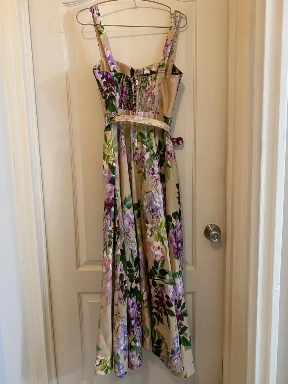 EUC Cara Cara Calypso Midi Dress Wisteria floral print Size 2 - Picture 2 of 10